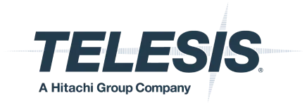 Logotipo de Telesis, compañía de Hitachi Group